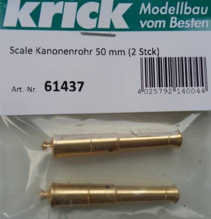 Scale Kanonenrohr 50 mm (2 Stck.)