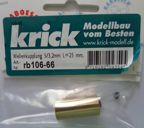 Wellenkupplung 5/3,2mm