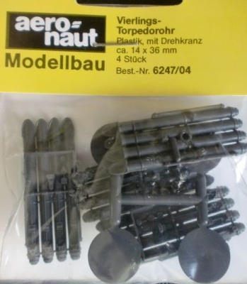 Torpedorohr Vierling, 14 x 36 mm,  4 Stück