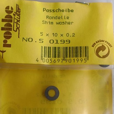 Passcheibe 5 x 0,2 mm