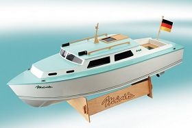 Müritz Kajütboot Baukasten (Länge 65 cm)