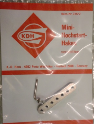 Mini-Hochstarthaken, verstellbar