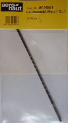 Laubsägeblätter für Metall,  Größe 1