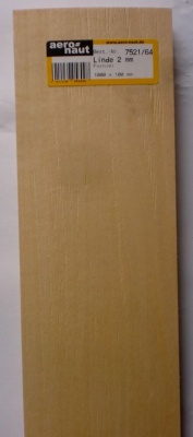 Linde-Furnier 1000x100x2,0 mm, 8 Stück - Sonderangebot -