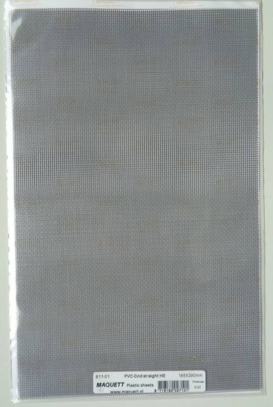 Gitter-Blech aus Kunststoff, PVC, Gitter gerade, 1 Stück