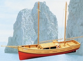 Capri Segelboot Baukasten (55 cm)