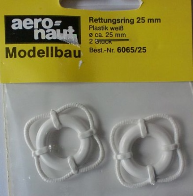 Rettungsringe 25 mm, weiß, 2 Stück