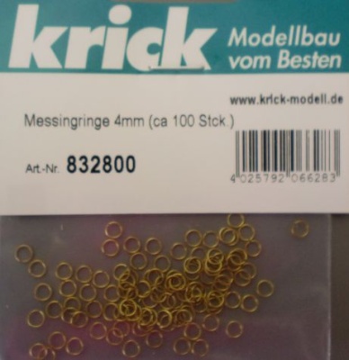 Messingringe 4mm (ca 100 Stck.)