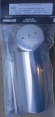 Wedico-Tank rund 105 mm lang, poliert