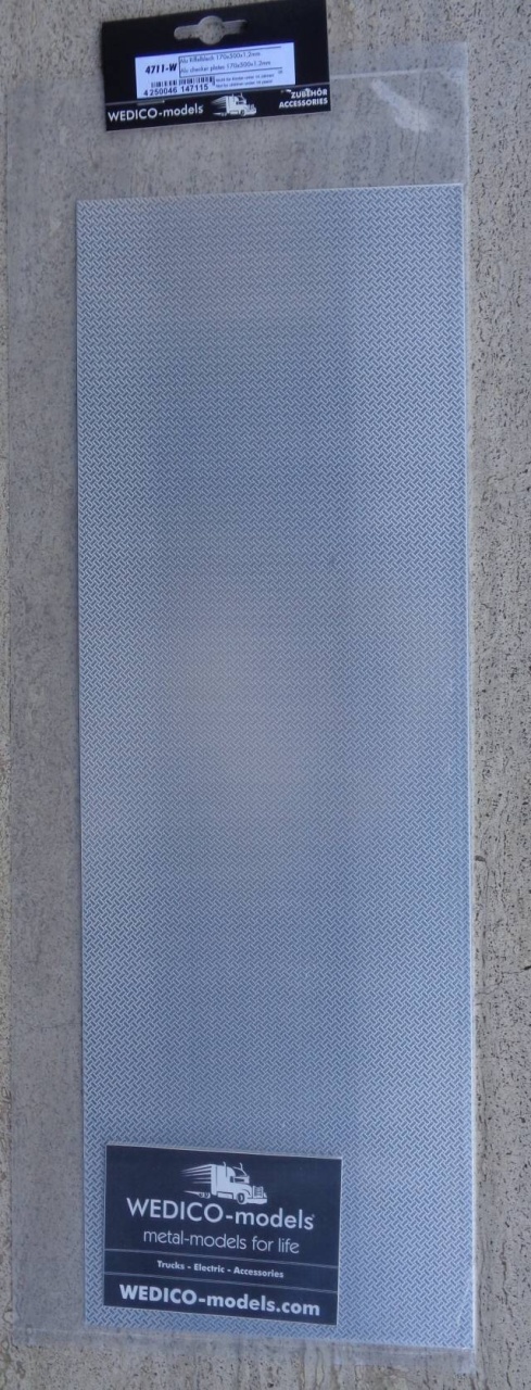 Alu-Riffelblech 170 x 500 x 1,2 mm