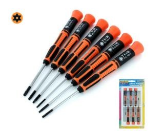 TORX Schraubendreher 6er Satz m. geformtenGriff u.gehärteten