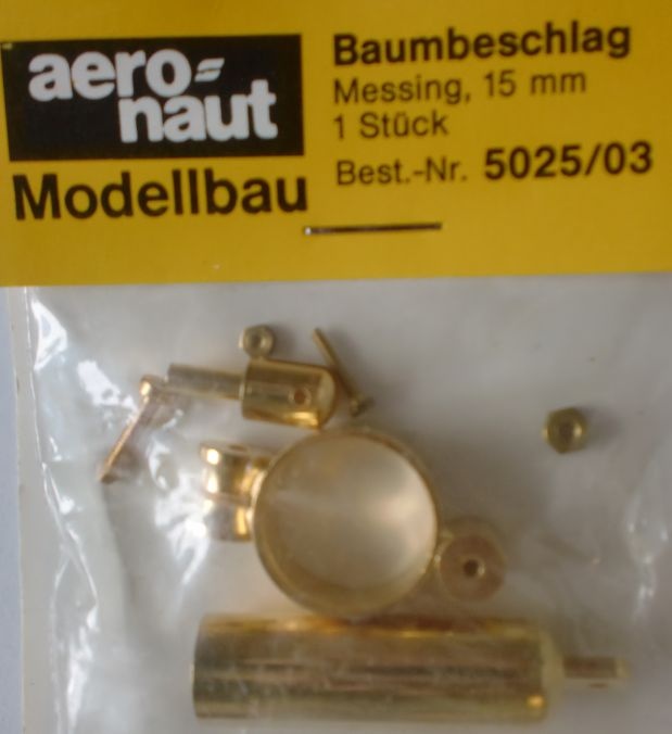 Baumbeschlag, messing, 15 mm  - wieder lieferbar /1.11.24 -