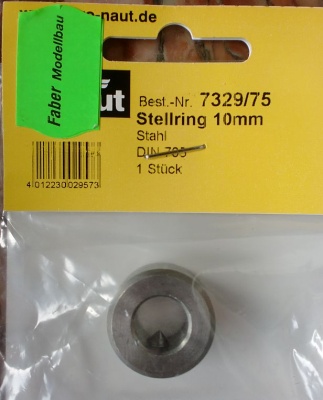 Stellring, Stahl, für Wellen-Ø 10mm  (1 Stück)