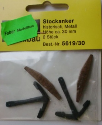 Stockanker 30 mm hoch, 25 mm breit