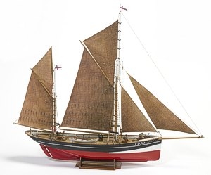 FD 10 Yawl 1:50  Baukasten, Länge 70 cm
