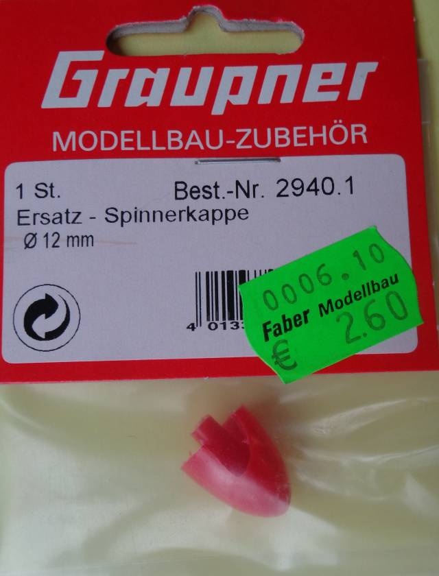 Ersatzspinner Ø 12 mm    - 2 x vorrätig /1.12.21 -