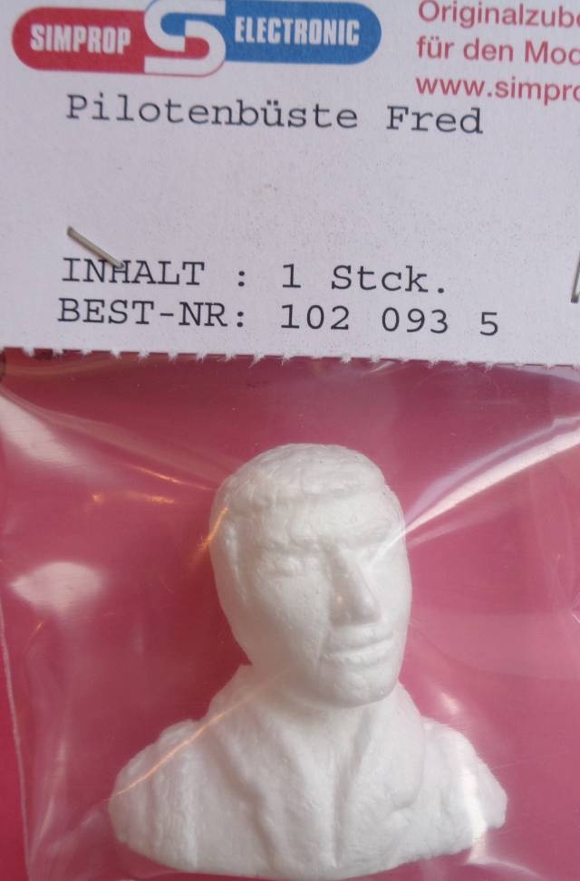 PILOTENBÜSTE FRED, Sportpilot Breite/Höhe 40/44 mm