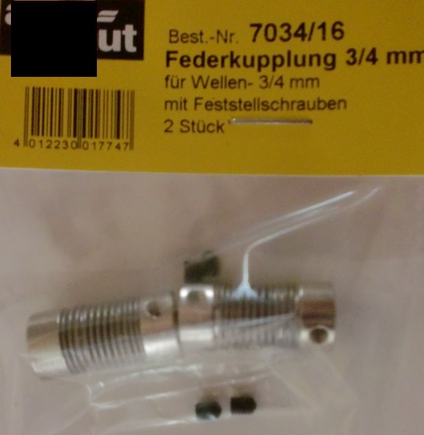 FEDERKUPPL.3/4x25,  2 Stück