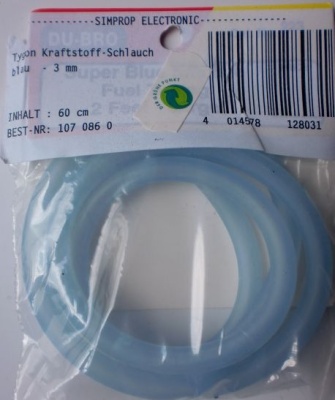 Silikon Schlauch 3 mm, blau,  für Methanol geeignet