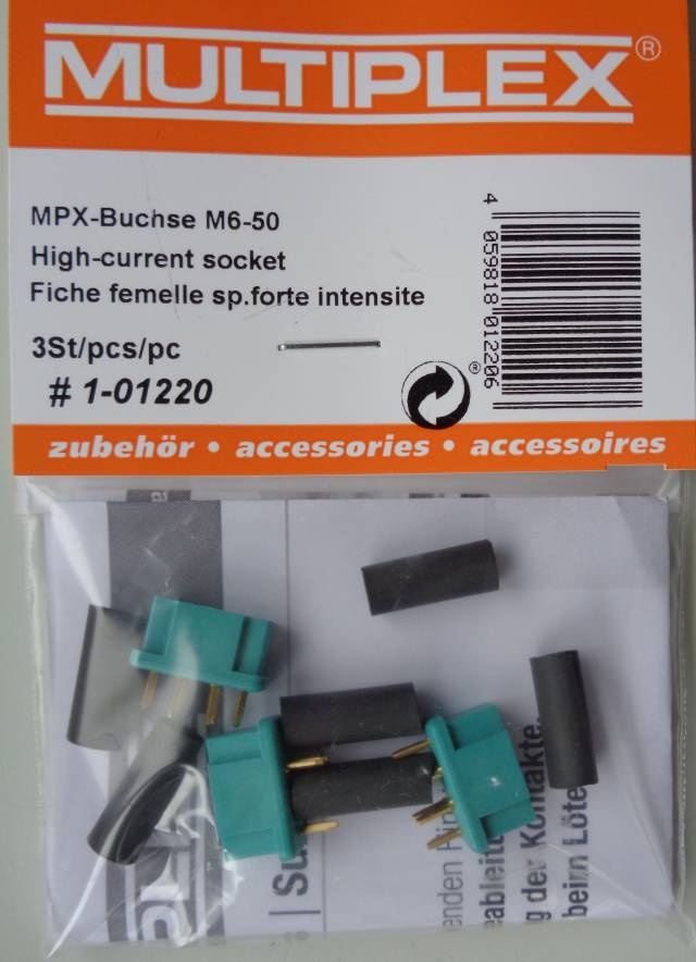 MPX-Buchse M6-50, 3 Stück