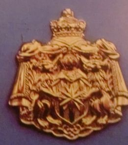 Wappen 50x52mm, 1 Stück (Tombak)