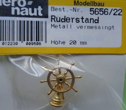 Ruderstand Met.20mm, vermessingt