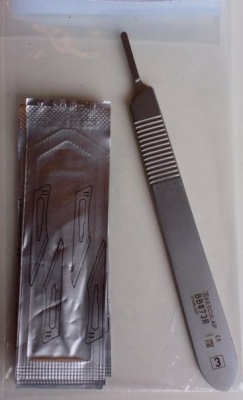 Messer-Set S (Griff + 3 x 2 Klingen)