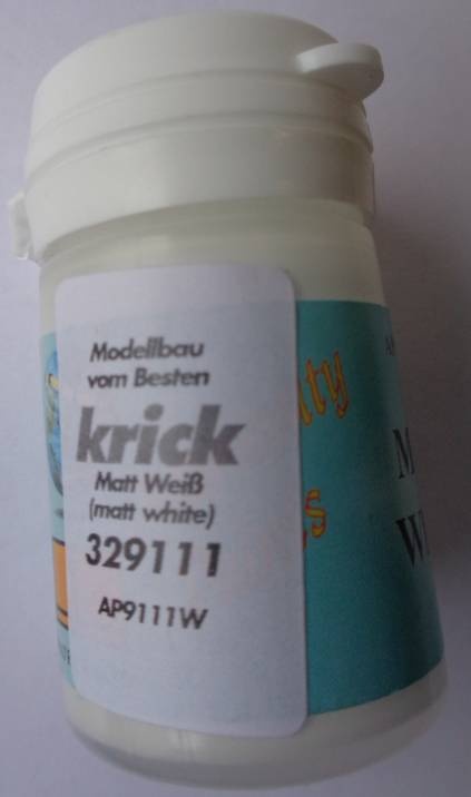Matt weiß (Matt White) Admiralitätsfarbe, 15 ml