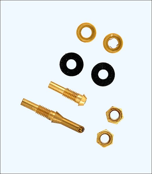 Staurohr Set für Wasserkühlung aus Messing,