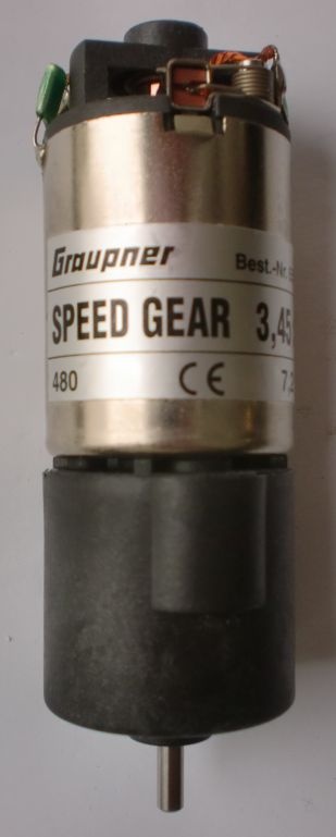 SPEED GEAR 480 3,45:1 7,2 V,2-stufiges Kompaktgetr.m.E-Motor