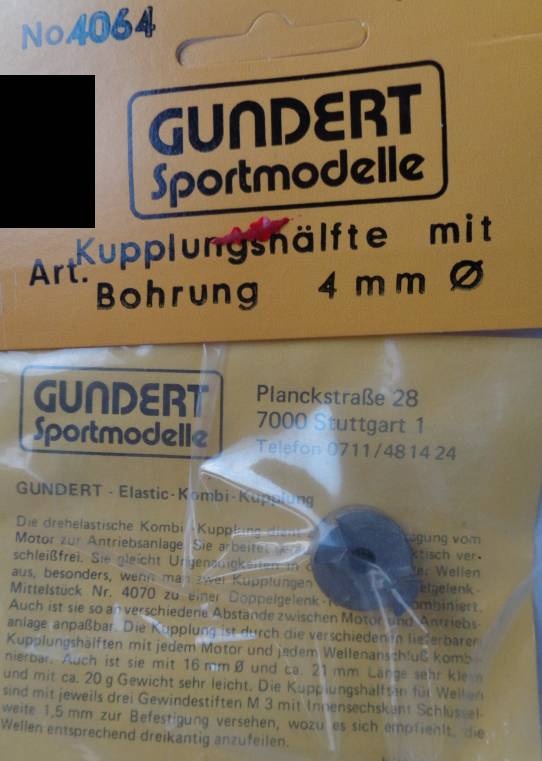 Kupplungshälfte mit 4 mm Bohrungs-, 1 Stück