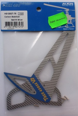 Leitwerk-Set CFK silber T-Rex