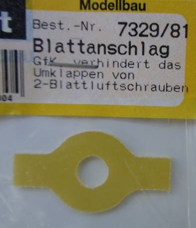 GfK-Blattanschlag 2-Blatt-Klappluftschrauben