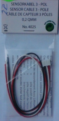 Voltage Sensorkabel 3-P.0,2qm, für 2S Lithium Akkus