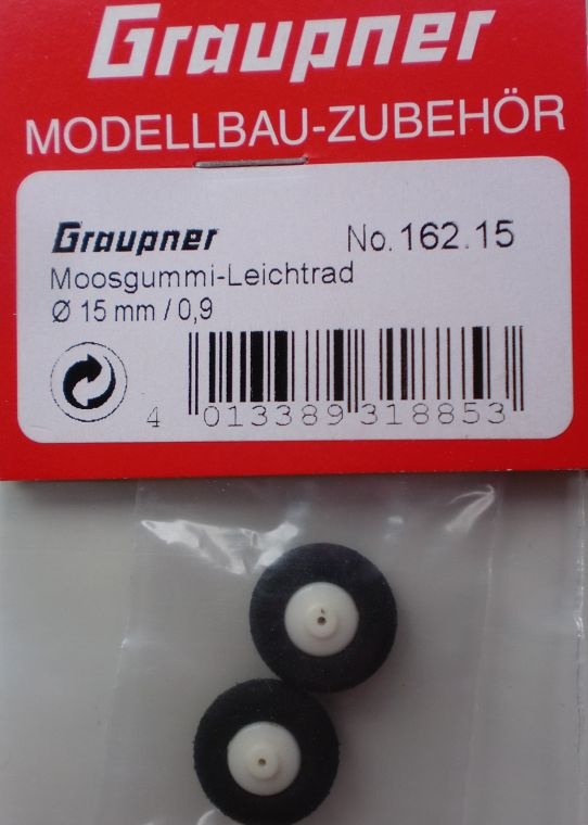 Moosgummi-Leichtrad15 mm P2