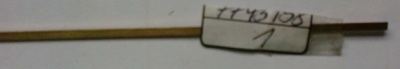 Messing-Vierkant-Profil 2 x 1 mm, 1 m lang, 1 Stück