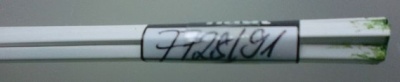 Plastik-L-Profil 1000 x  2,5 x 5 mm, 065 mm stark, 5 Stück