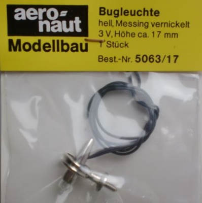 Bugleuchte 17mm 3 V, Ring-Ø 12 mm, Höhe 17 mm