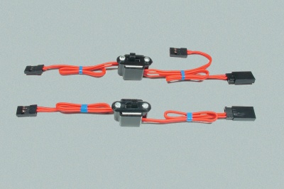 Qual.-Schalterk. m.Ladebuchse, JR / Fut, 30 cm lg., 0,35 mm²