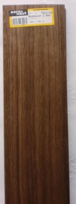 NUSSBAUM-Furnier 1000x100x2.0 mm, 10 Stück