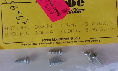 Blechschr. 2,9 x 9,5 mm, VE 5