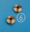 Bodenplatte 2 x 5 mm, konisch, f. BF0652 u.BF0693, 20 Stück
