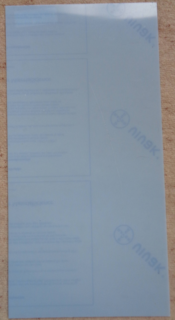 VIVAK-PET-Platten/Folie.  500 x 250 x 2,0 mm