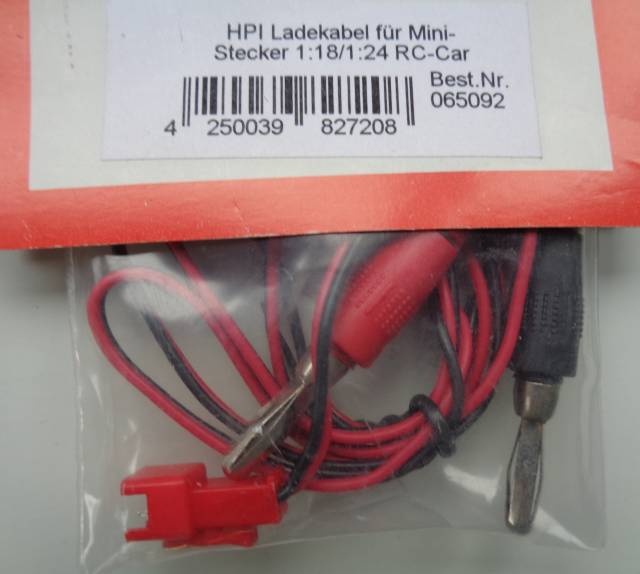 HPI Ladekabel f.Mini-Stecker 1:28/1:24 RC-Car