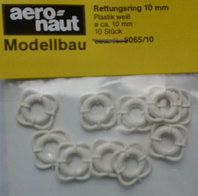 Rettungsringe 10 mm weiß