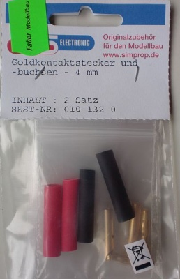 GOLDKONTAKTSTECKER und Buchsen, 4 mm