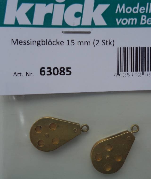 Messingblock 15 mm (2 Stk)