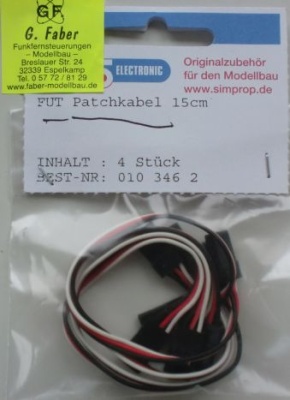 FUT Patchkabel , Länge 15 cm,   4 Stück