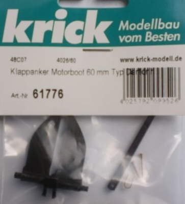 Klappanker Motorboot 60 mm Typ Danforth