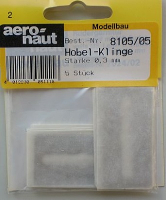 Hobel-Ersatzklingen 0,3mm, 5 Stück